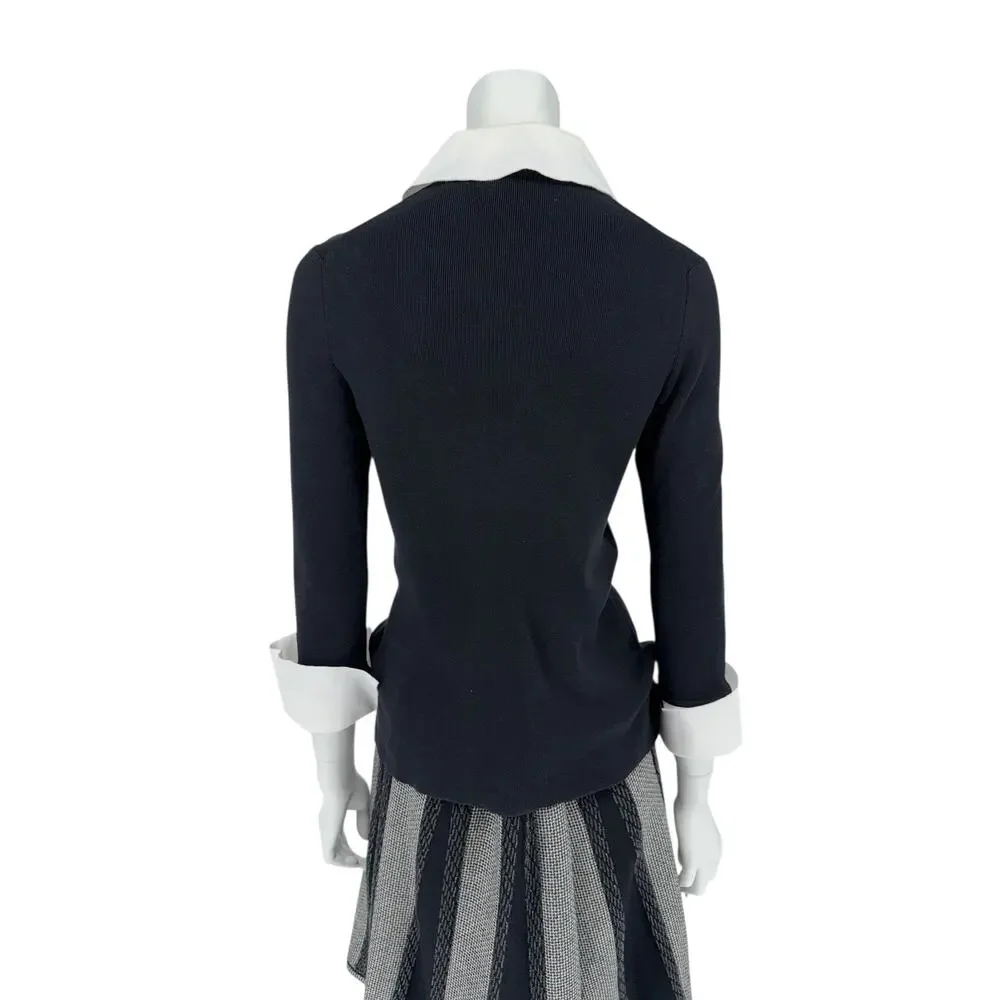 Chanel Sweater With Removable Bow - Size 42